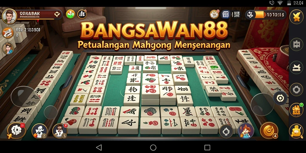 Tangkapan layar gameplay BANGSAWAN88 yang menunjukkan keputusan strategis Mahjong.