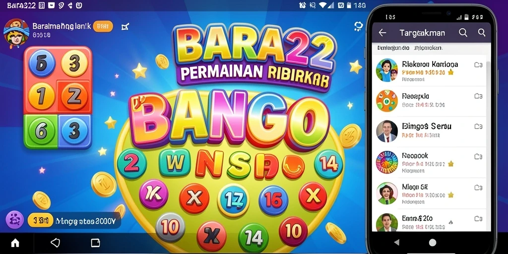 Screenshot utama BARA22 menampilkan gameplay Bingo yang mendebarkan.