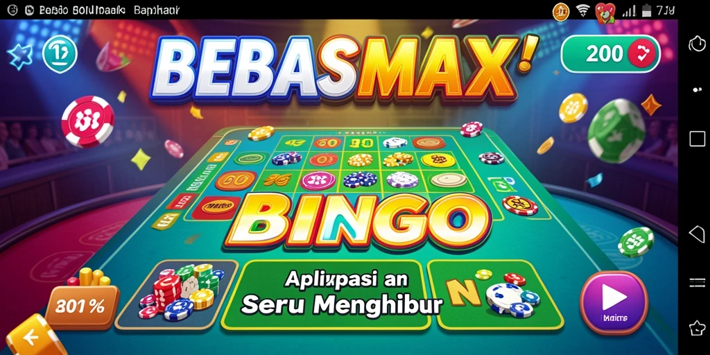 Tampilan menarik dari gameplay Bingo di BEBASMAX.