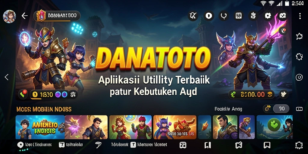Tampilan antarmuka aplikasi DANATOTO yang user-friendly dan mudah dipahami.