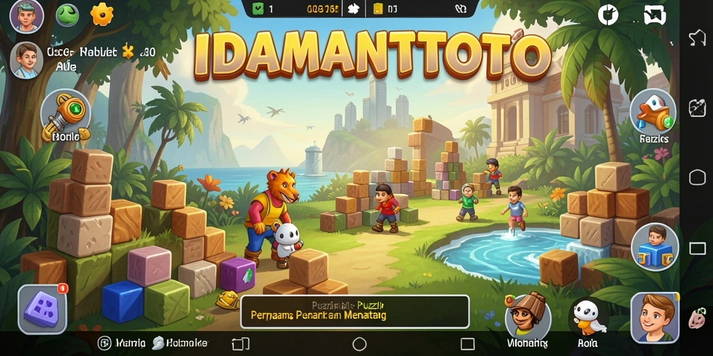 Screenshot IDAMANTOTO menampilkan gameplay Puzzle yang seru dan menantang.