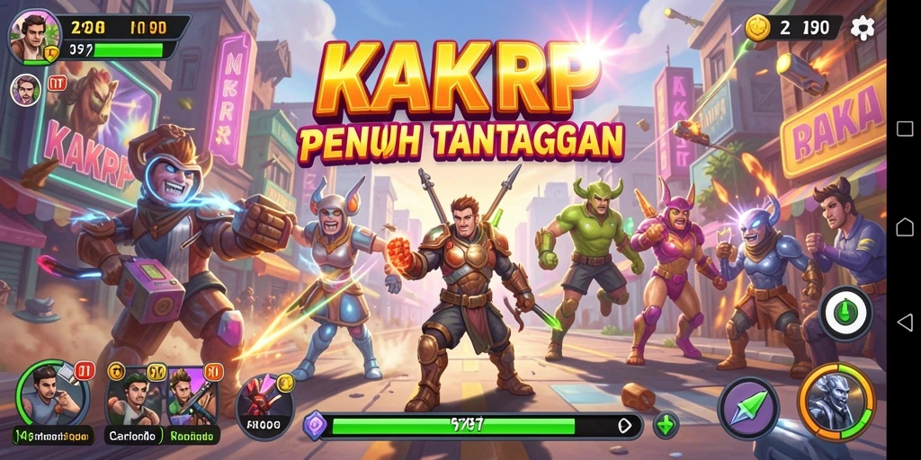 Screenshot gameplay KAKRP yang menampilkan tantangan seru dan grafis memukau.