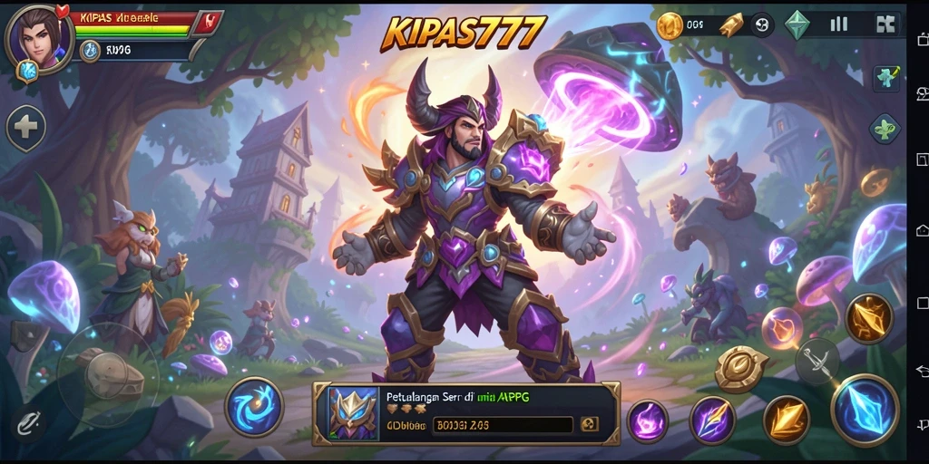 Screenshot KIPAS777 menampilkan serunya pertarungan di dunia fantasi ARPG.