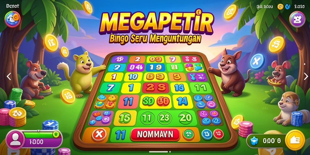 Gambaran gameplay menarik dari MEGAPETIR yang penuh warna.