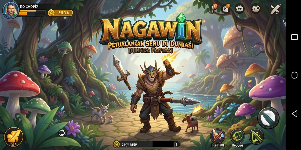 Gameplay seru NAGAWIN dengan petualangan menegangkan dan karakter unik.