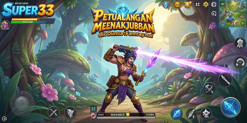 Tampilan gameplay menakjubkan dari SUPER33 dalam aksi ARPG.